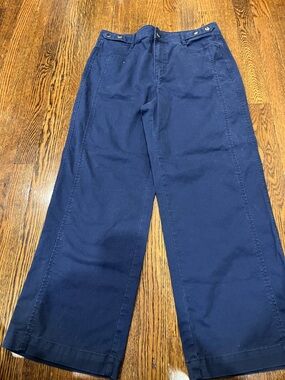 LOFT Navy Straight-Leg Pants